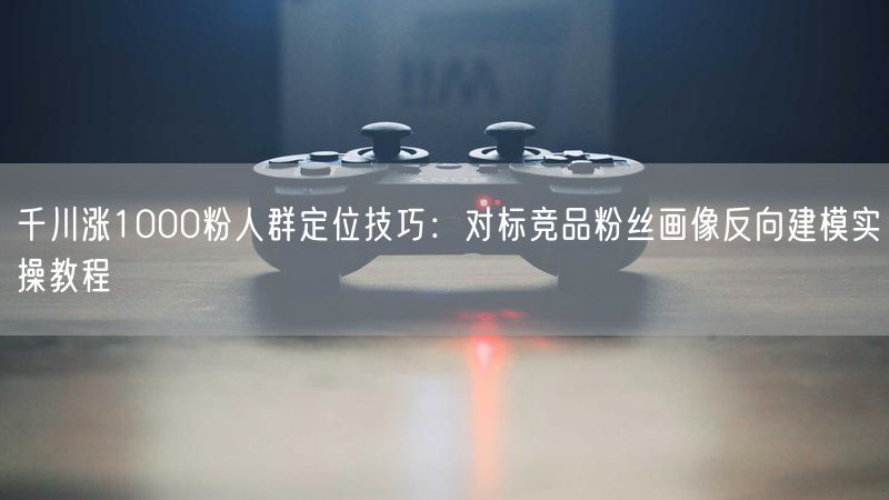 千川涨1000粉人群定位技巧：对标竞品粉丝画像反向建模实操教程